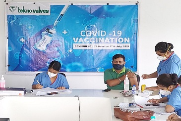 Vaccination camp to inoculate employees against COVID-19